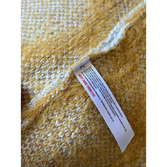 Anthropologie Akemi + Kin Sedona Textured Diamond Kimono Cardigan Open Front Cre - Picture 8 of 9